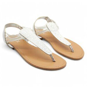 Sugar Women S Bernice Slingback Flat Sandals Women S Shoes